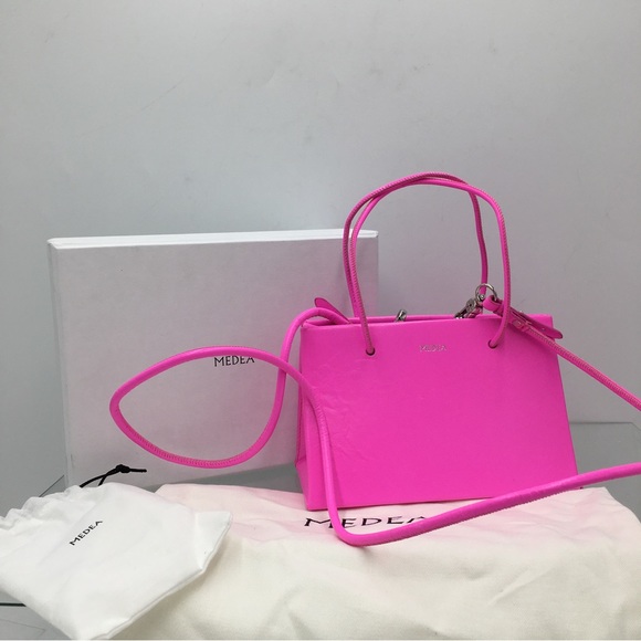 Medea Cydonia Mini Handbag Neon Pink - Picture 2 of 16